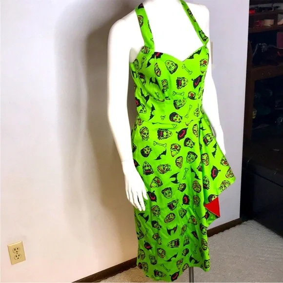 Deadly Dames VOODOO Vixen in Monster print - Picture 7 of 8